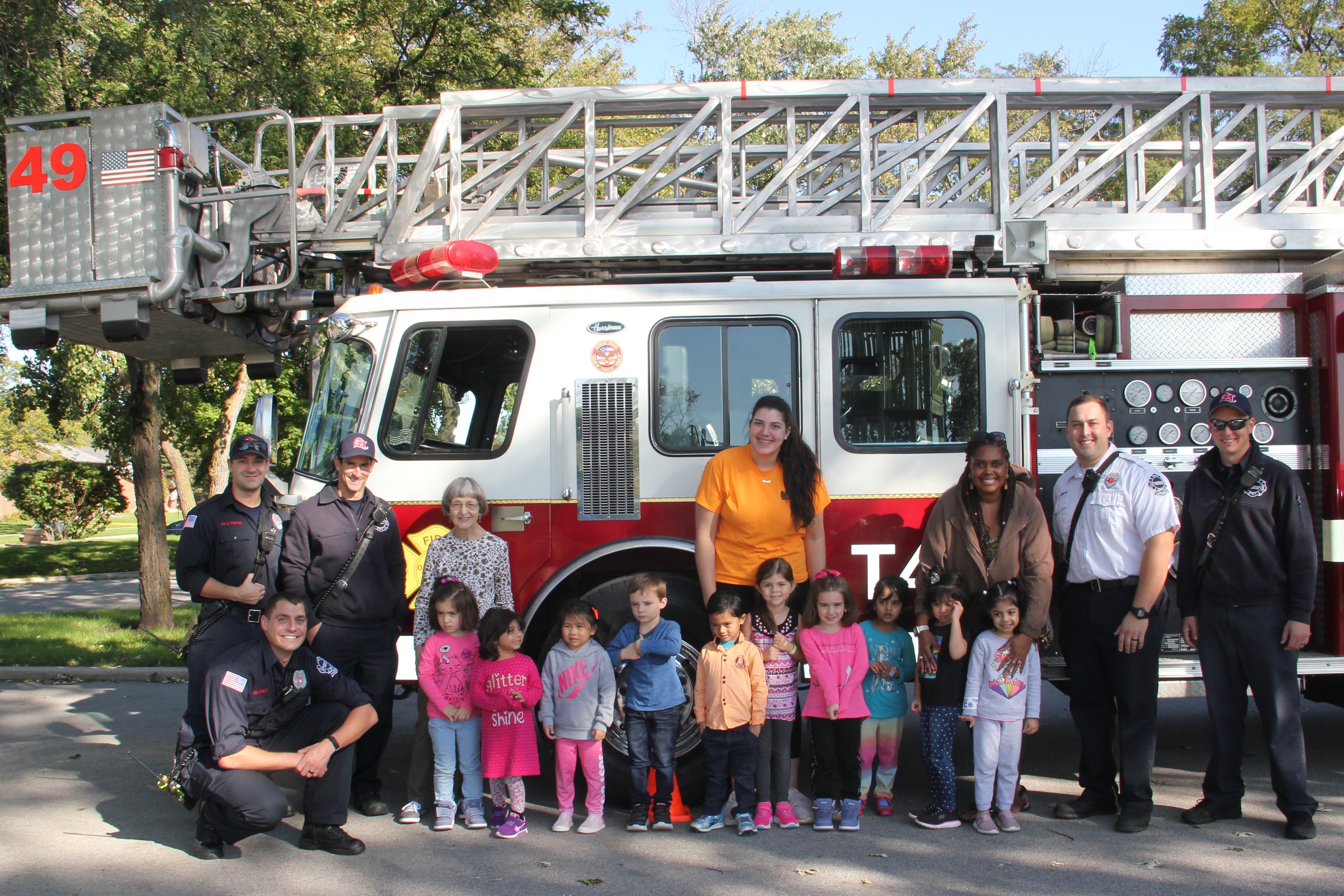 Preschool Fire Dept Visit